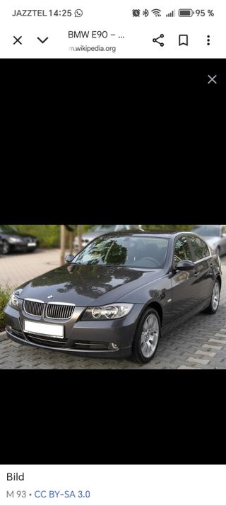 Despiece zona delantera BMW E90 - Frontal