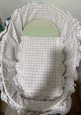 Moisés mimbre + soporte