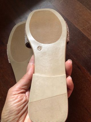 Ciabattine Lora Ferres oro/rosa - 39