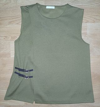 Conjunto falda y top verde oliva