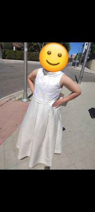Vestido fiesta niña blanco
