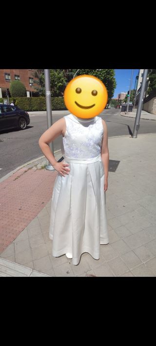 Vestido fiesta niña blanco
