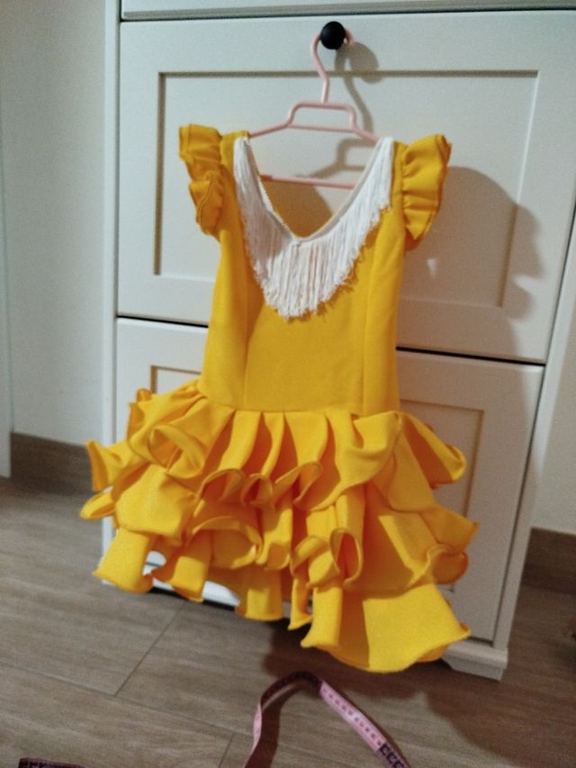 Vestido gitana niña - amarillo