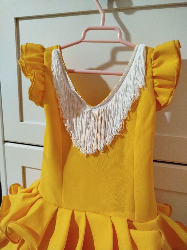Vestido gitana niña - amarillo
