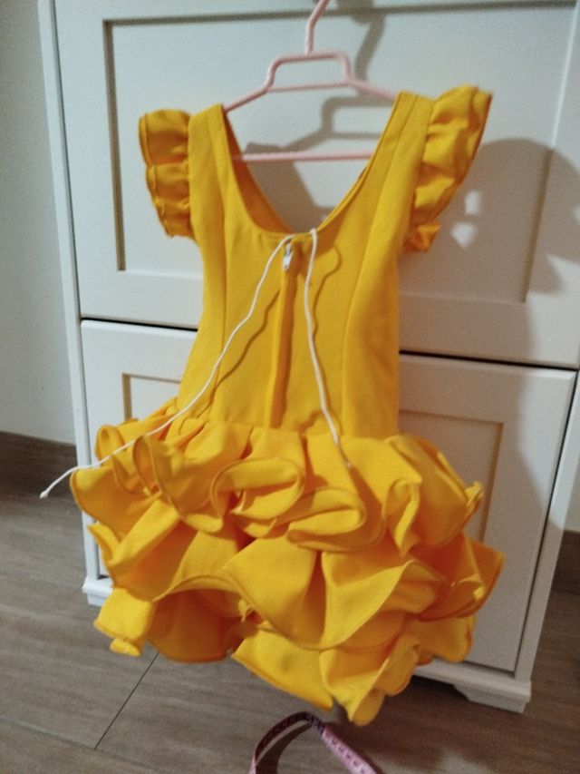 Vestido gitana niña - amarillo