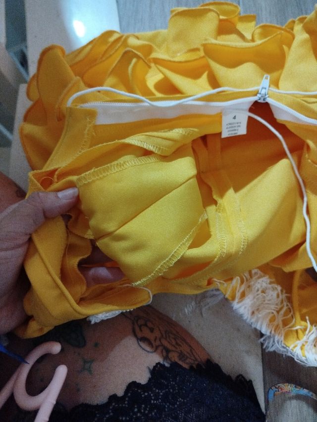 Vestido gitana niña - amarillo