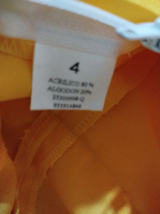 Vestido gitana niña - amarillo