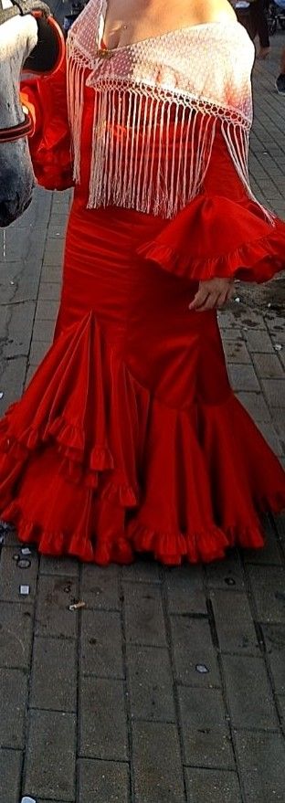 Traje Flamenca Naranja