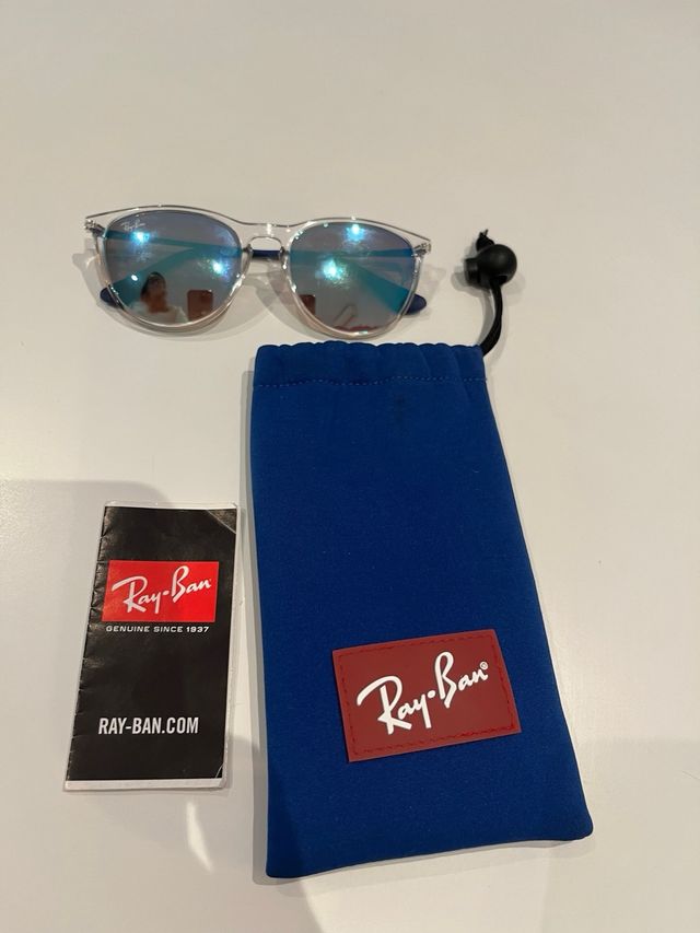 Ray-Ban: Gafas transparentes azules