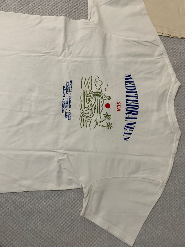 Camiseta blanca Mediterráneo