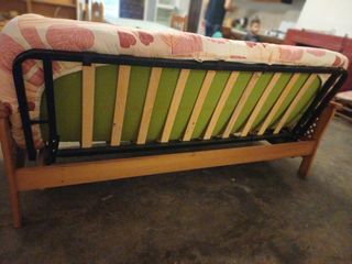 Sofa cama madera - beige, marrón