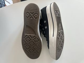 Converse negras plataforma