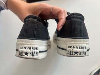 Converse negras plataforma