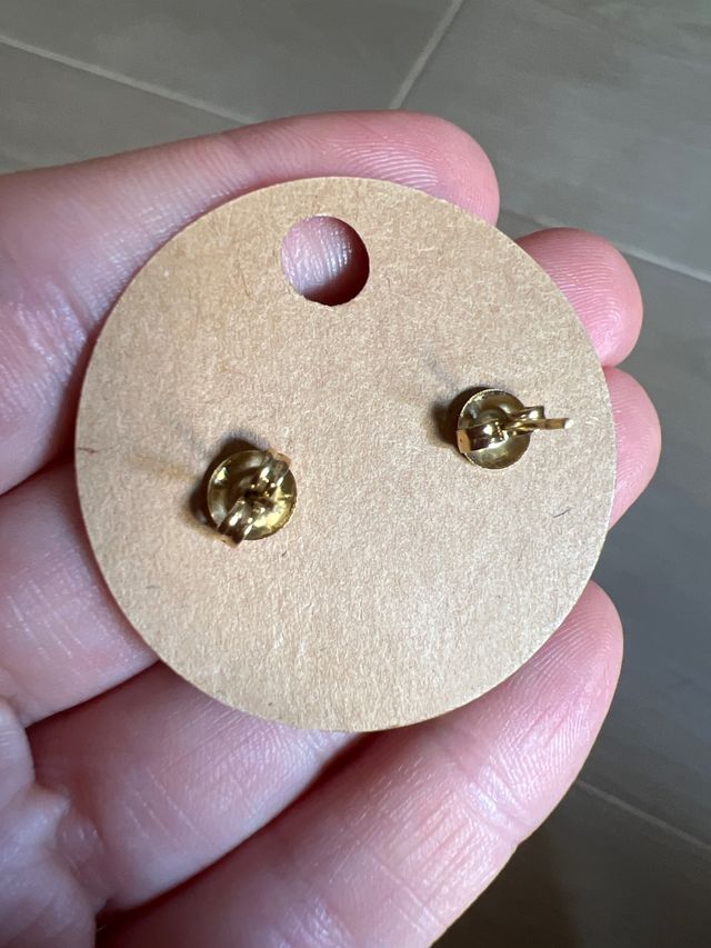 Pendientes corazón | Dorado