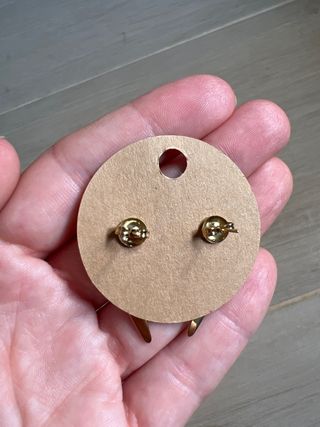 Pendientes rayo dorados