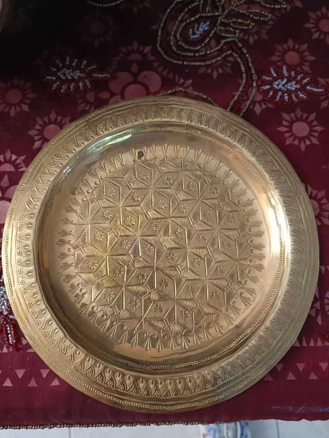 ANTIGUO PLATO EGIPCIO ARTESANAL