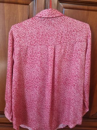 Camicia Zara Leop. Rosa