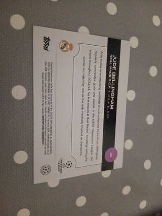 Bellingham Real Madrid TOPPS champions número 22
