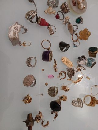 Lote bisutería - anillos, pendientes