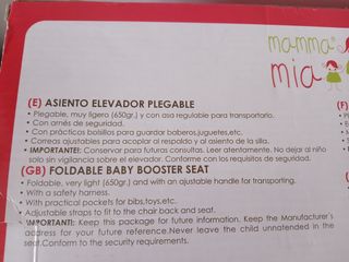 Asiento elevador Mamma Mia plegable