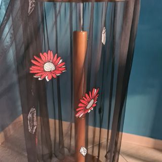 Vestito lungo Monki nero in rete