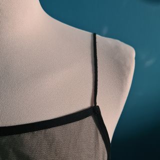 Vestito lungo Monki nero in rete