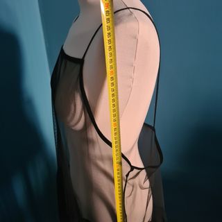 Vestito lungo Monki nero in rete