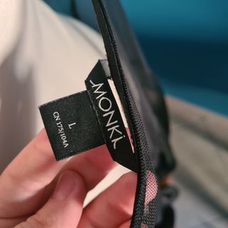 Vestito lungo Monki nero in rete