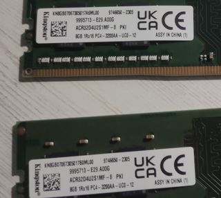 Kingston RAM 16GB (2x8GB) 3200MHz CL16
