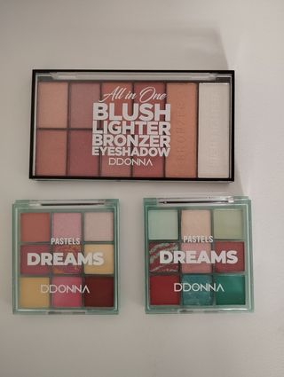 Paleta sombras ojos DDONNA - 3 paletas