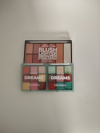 Paleta sombras ojos DDONNA - 3 paletas