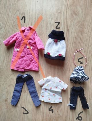 Ropa muñecas Licca y blythe desde 2,5€