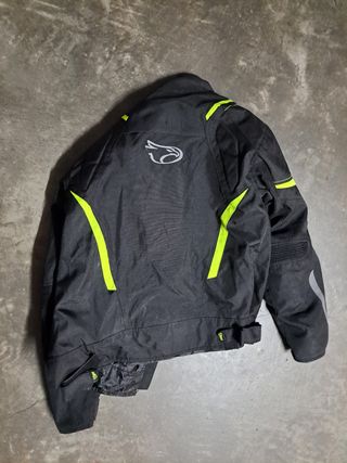 Chaqueta moto negra c/reflectantes