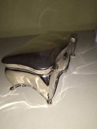 Portagioie argentato stile neoclassico