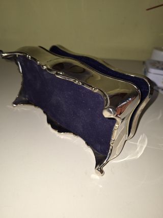 Portagioie argentato stile neoclassico