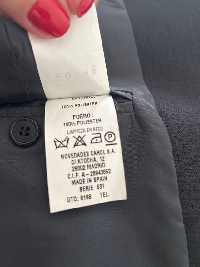 Traje negro hombre - 3 piezas