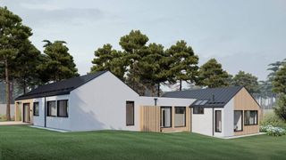 Casa construida con tecnología S