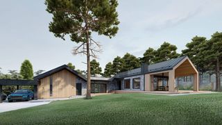 Casa construida con tecnología S