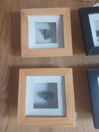 6 Mini-marcos con piedras.