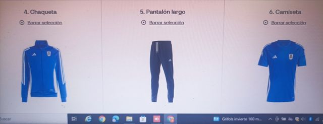 Equipación Adidas Club Deportivo Marina talla S-M