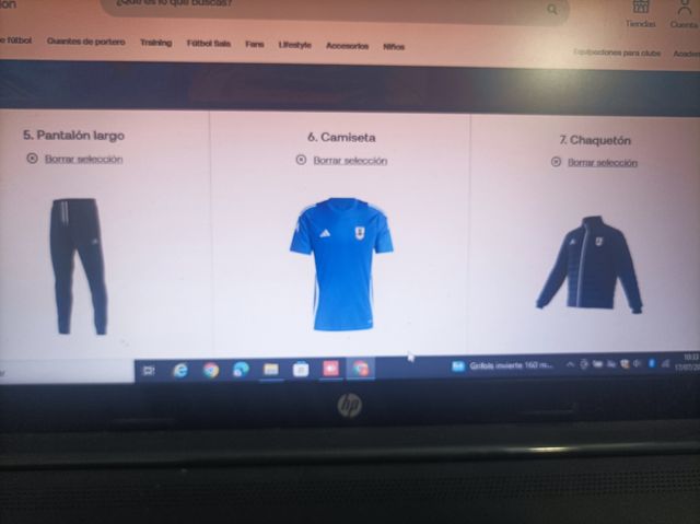 Equipación Adidas Club Deportivo Marina talla S-M