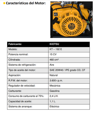 Gerador Energen EN8500E - 5434150