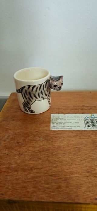 6 tazzine fatte a mano con animali