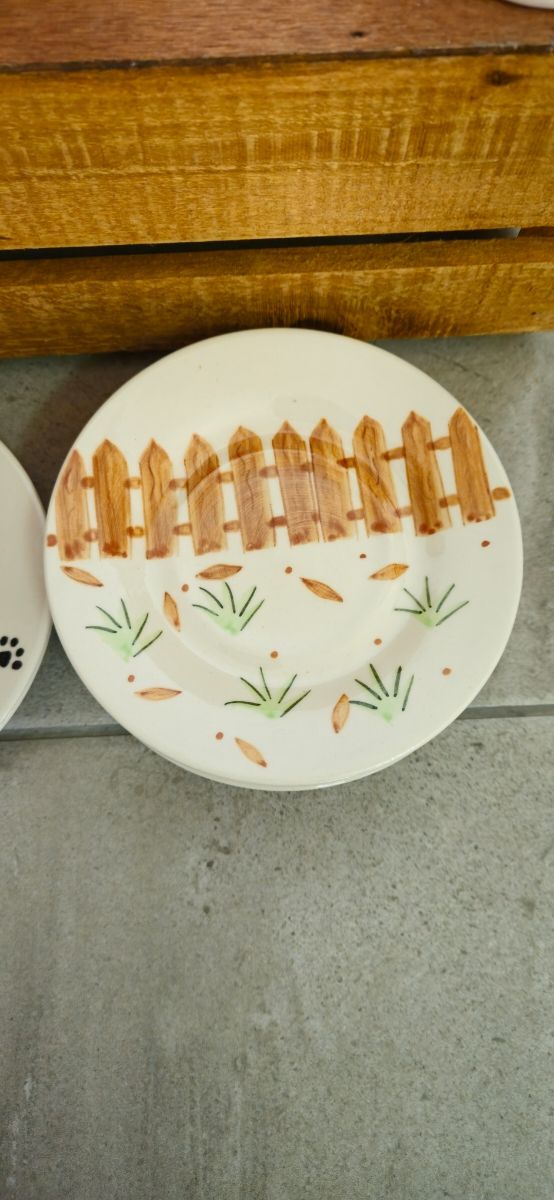 6 tazzine fatte a mano con animali