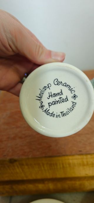 6 tazzine fatte a mano con animali