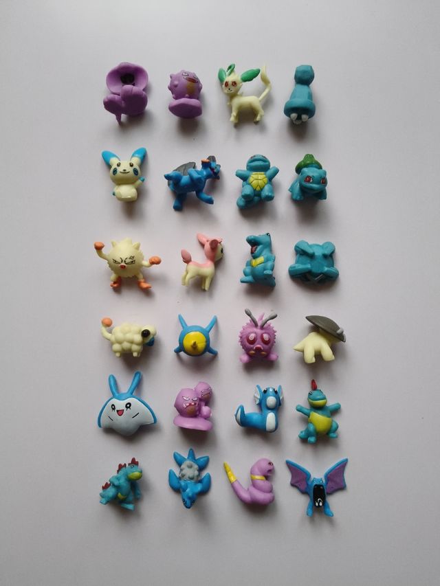 24 Mini Figuras Pokémon PVC