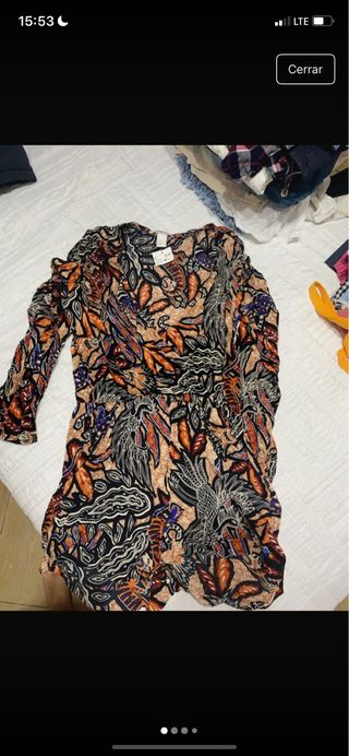 Vestido corto H&M multicolor
