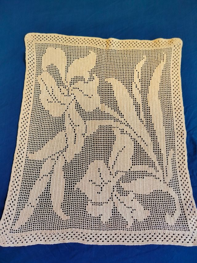 2 Quadretti uncinetto fiori