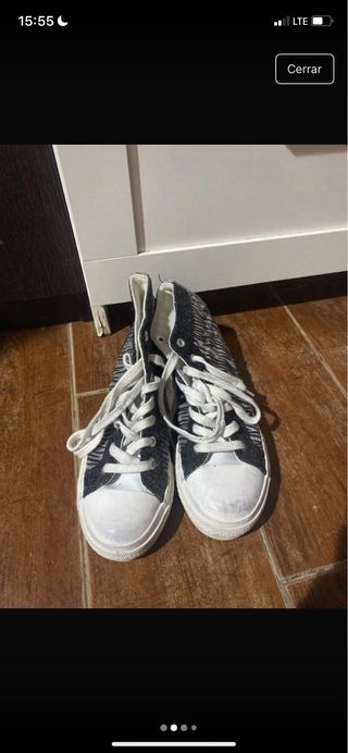Zapatillas altas animal print