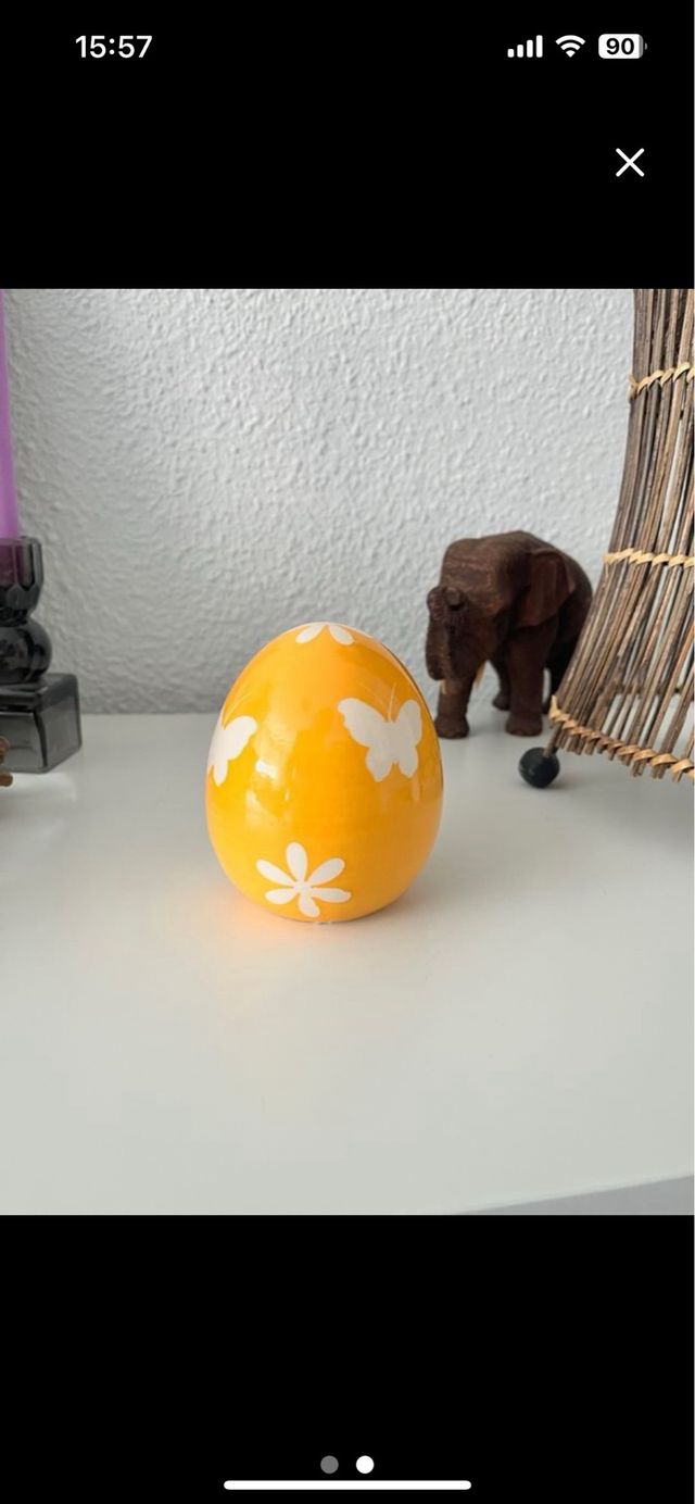 Huevo Decorativo Cerámica